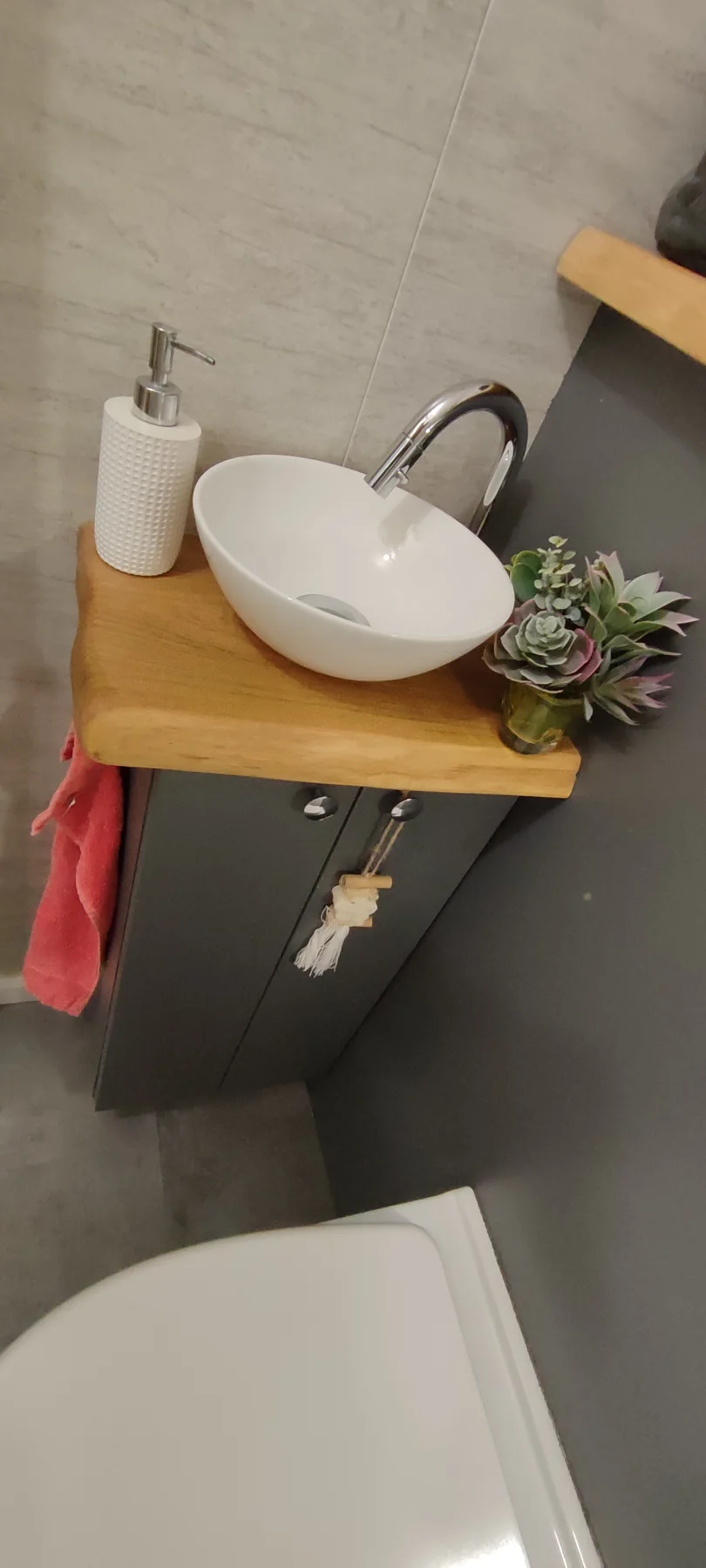 Photographie de la réalisation : Habillage d’un bâti WC.